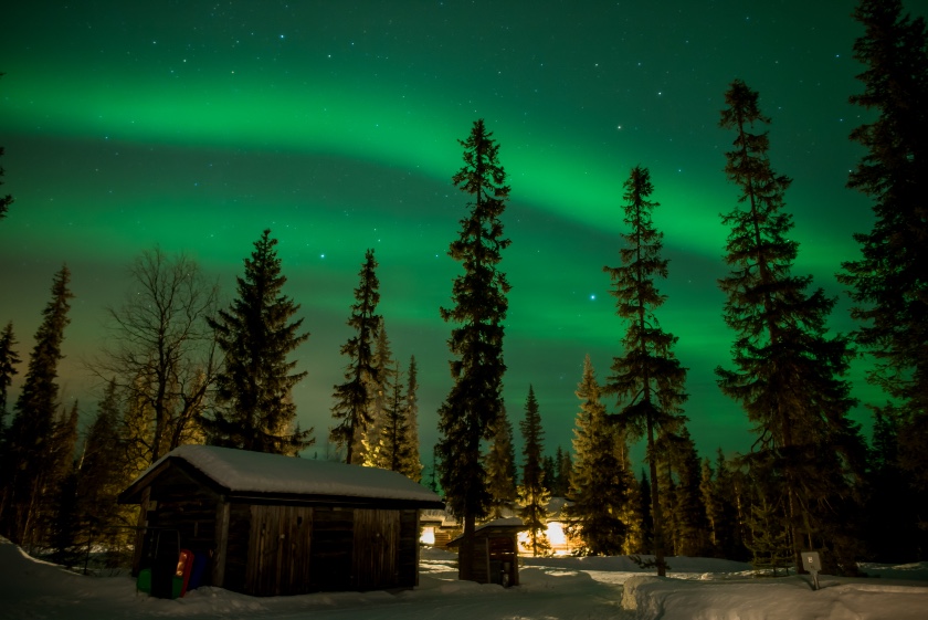 Aurores boréales en Laponie , un sacré voyage !